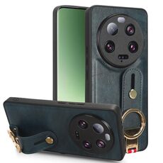 Per Xiaomi 13 Custodia per cellulare posteriore in pelle con cinturino ultra (blu)
