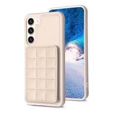 Per Samsung Galaxy S22 + 5G Grid Card Slot Custodia per telefono (beige)