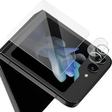 Per Samsung Galaxy Z Flip5 5G imak Obiettivo fotocamera posteriore integrato Pellicola in vetro temperato + Adesivo schermo posteriore in vetro