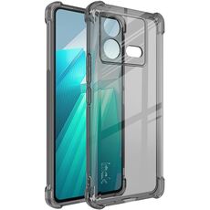 Per vivo iQOO Neo8 5G / Neo8 Pro 5G imak Custodia antiurto per telefono Airbag TPU (nero trasparente)