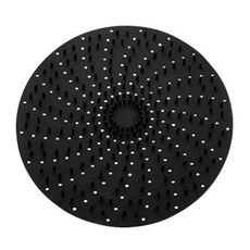 Friggitrice ad aria Riutilizzabile Tappetino in silicone Tappetino antiaderente per cottura a vapore Accessori da cucina Rotondo 20 cm Nero