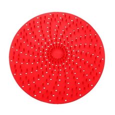 Tappetino per friggitrice ad aria riutilizzabile in silicone Tappetino per cottura a vapore antiaderente Accessori da cucina Rotondo 20 cm Rosso