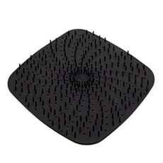 Tappetino antiaderente in silicone riutilizzabile per friggitrice ad aria, accessori da cucina quadrato nero 20,2 cm