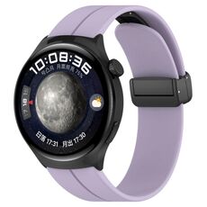 Per Huawei Watch 4 / Watch 4 Pro cinturino in silicone con fibbia pieghevole (viola)