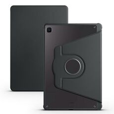Custodia in pelle per tablet Smart con rotazione a 360 gradi in acrilico per Samsung Galaxy Tab S6 Lite P610 (nero)