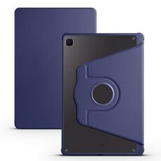 Custodia in pelle per tablet Smart con rotazione a 360 gradi in acrilico per Samsung Galaxy Tab S6 Lite P610 (blu scuro)