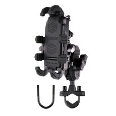 MOTOSLG Supporto per morsetto per telefono moto granchio Supporto per barra di tipo U (nero)