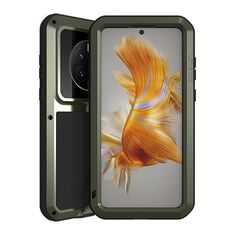 Per Huawei Mate 50 Pro LOVE MEI POWERFUL Custodia in metallo antiurto impermeabile antipolvere (verde militare)