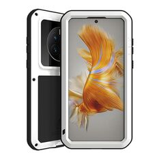 Per Huawei Mate 50 Pro LOVE MEI POWERFUL Custodia in metallo antiurto impermeabile antipolvere (bianca)