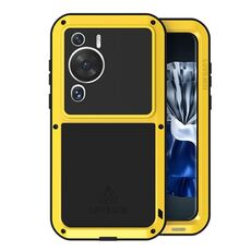 Per Huawei P60 / P60 Pro / P60 Art LOVE MEI POWERFUL Custodia in metallo antiurto impermeabile antipolvere (gialla)