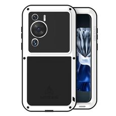 Per Huawei P60 / P60 Pro / P60 Art LOVE MEI POWERFUL Custodia in metallo antiurto impermeabile antipolvere (bianca)