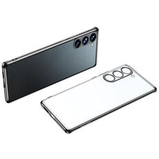 Per Samsung Galaxy S23+ 5G SULADA Custodia per telefono in TPU satinato galvanico (nero)