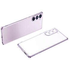 Per Samsung Galaxy S23+ 5G SULADA Custodia per telefono in TPU satinato galvanico (viola)