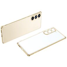 Per Samsung Galaxy S23+ 5G SULADA Custodia per telefono in TPU satinato galvanico (oro)