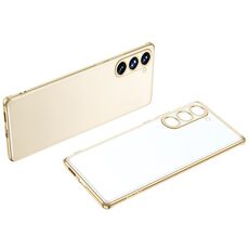 Per Samsung Galaxy S23 5G SULADA Custodia per telefono in TPU satinato galvanico (oro)