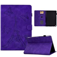 Per Amazon Fire Max 11 2023 Custodia per tablet Smart in pelle con torre in rilievo (viola)