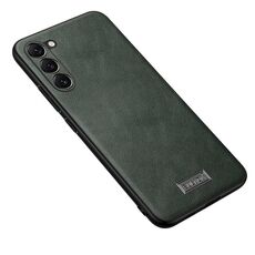 Per Samsung Galaxy S23+ 5G SULADA TPU antiurto + custodia in pelle fatta a mano (verde)