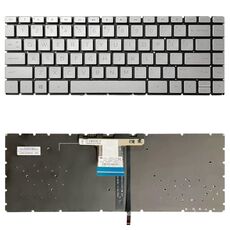 Tastiera versione USA con retroilluminazione per HP Pavilion x360 14-CE 14-DH 14-cd 14m-cd 14t-cd 14-CE000 L47854-171 (argento)