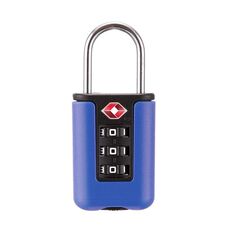 Lucchetto con codice doganale TSA Lucchetto per bagaglio da viaggio Mini lucchetto con combinazione di design a colori a contrasto (viola blu)