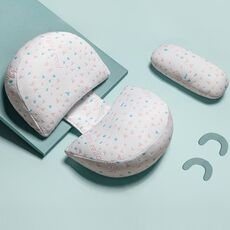 Cuscino per il sonno laterale per il supporto della vita incinta Cuscino per l'addome rimovibile multifunzionale, colore: bianco probiotici
