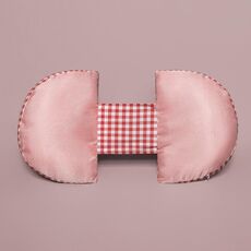 Cuscino per il sonno laterale per il supporto della vita incinta Cuscino per l'addome rimovibile multifunzionale, colore: griglia rosa seta ghiaccio