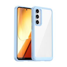 Per Samsung Galaxy S23 FE Custodia per telefono in acrilico serie colorata + TPU (blu)