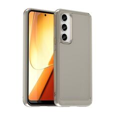 Custodia in TPU per Samsung Galaxy S23 FE serie Candy (grigio trasparente)