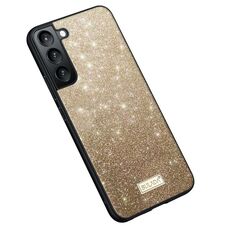 Per Samsung Galaxy S23+ 5G SULADA TPU glitterato + custodia in pelle fatta a mano (oro)