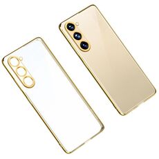 Per Samsung Galaxy S23+ 5G SULADA Custodia antiurto in TPU trasparente per telefono (oro)