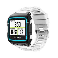 Per cinturino di ricambio in silicone tinta unita Garmin Forerunner 920XT (bianco)