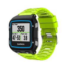 Per cinturino di ricambio in silicone tinta unita Garmin Forerunner 920XT (verde lime)