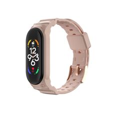 Per cinturino in TPU integrato Xiaomi Mi Band 7/6/5 (rosa)