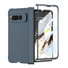 Per Google Pixel Fold GKK Skin Feel Airbag Cerniera Custodia per telefono antiurto (verde)