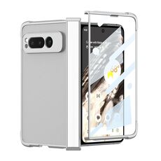 Per Google Pixel Fold GKK Skin Feel Airbag Cerniera Custodia per telefono antiurto (argento)
