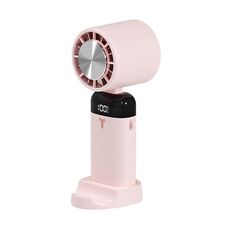Piccolo ventilatore silenzioso portatile portatile con ricarica USB Mini ventilatore pieghevole, stile: stile di raffreddamento (rosa)