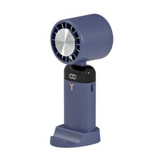 Piccolo ventilatore silenzioso portatile portatile con ricarica USB Mini ventilatore pieghevole, stile: stile di raffreddamento (blu)