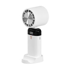 Piccolo ventilatore silenzioso portatile portatile con ricarica USB Mini ventilatore pieghevole, stile: stile di raffreddamento (bianco)