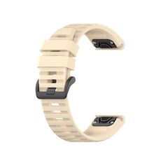 Per cinturino sportivo in silicone Garmin Fenix 7 Pro 47mm (beige)