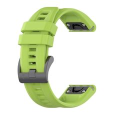 Per Garmin Fenix 7 Pro 47mm cinturino in silicone tinta unita (verde lime)