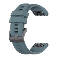 Per Garmin Fenix 7 Pro 47 mm cinturino in silicone tinta unita (Rock Cyan)