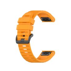 Per cinturino sportivo in silicone Garmin Fenix 7 Pro 51mm (giallo)