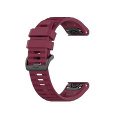 Per cinturino sportivo in silicone Garmin Fenix 7 Pro 51mm (rosso vino)