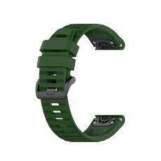 Per cinturino sportivo in silicone Garmin Fenix 7 Pro 51mm (verde militare)