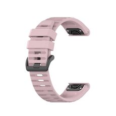 Per cinturino sportivo in silicone Garmin Fenix 7 Pro 51mm (rosa rosa)