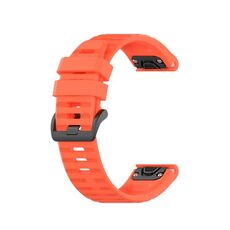 Per cinturino sportivo in silicone Garmin Fenix 7 Pro 51mm (rosso corallo)