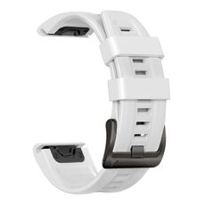 Per Garmin Fenix 7 Pro 51mm Cinturino sportivo in silicone di colore puro (bianco)