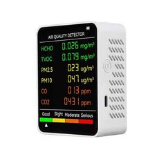 Rilevatore di qualità dell'aria PM2.5/PM10 Monitor di qualità dell'aria interna (bianco)