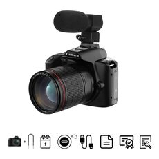Visione notturna a doppia fotocamera 4K 64 milioni di pixel Fotocamera digitale WIFI ad alta definizione standard + microfono