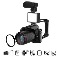 Visione notturna a doppia fotocamera 4K 64 milioni di pixel Fotocamera digitale WIFI ad alta definizione Standard + Luce + Obiettivo + Microfono + Staffa
