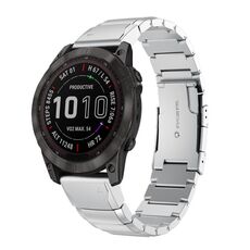 Per Garmin Instinct 2 Solar Tortoise Shell Cinturino in acciaio inossidabile (Sliver)